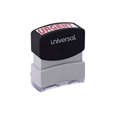 Universal Universal Message Stamp, URGENT, Pre-Inked/Re-Inkable, Red UNV10070***